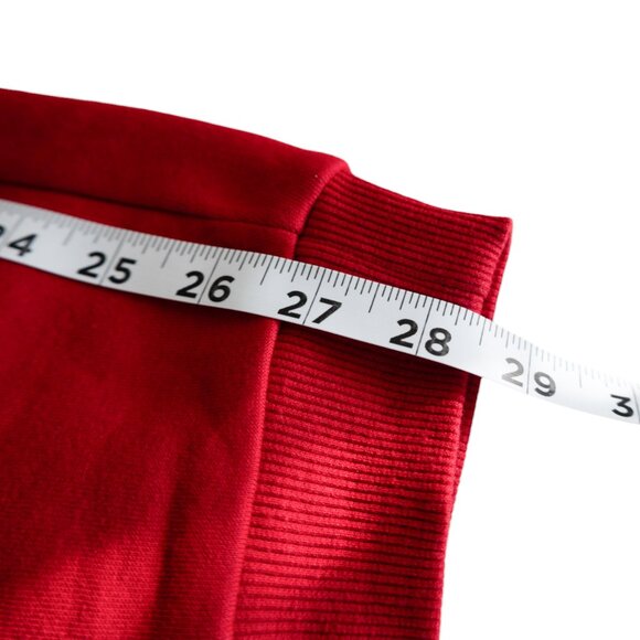 Guess NWT 2-Piece Red and Black Crop Top Hooded Sweatshirt With Joggers - Picture 11 of 13